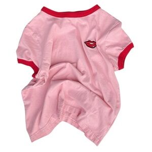 Size small brave soul Cute pink shirt lips